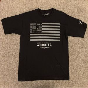 🟢 3 for $15 Bundle | Jack Daniel’s American Flag T-shirt (Black) Size Medium